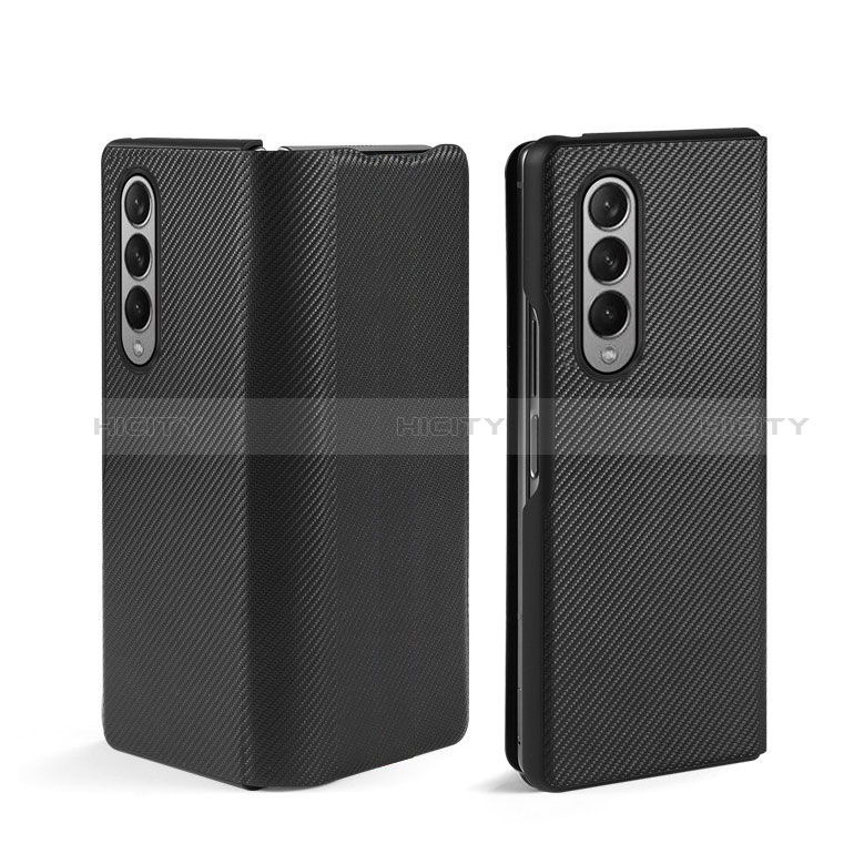 Luxury Leather Matte Finish and Plastic Back Cover Case L01 for Samsung Galaxy Z Fold4 5G