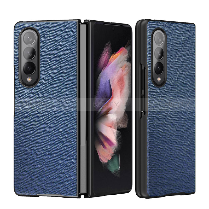 Luxury Leather Matte Finish and Plastic Back Cover Case L06 for Samsung Galaxy Z Fold4 5G