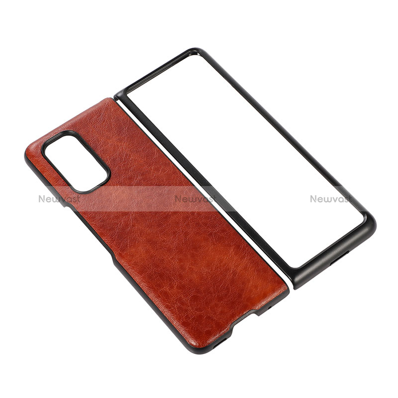 Luxury Leather Matte Finish and Plastic Back Cover Case S01 for Xiaomi Mix Fold 5G