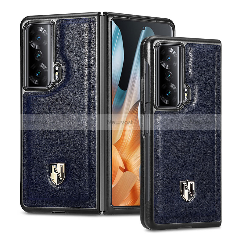 Luxury Leather Matte Finish and Plastic Back Cover Case S04D for Huawei Honor Magic Vs Ultimate 5G