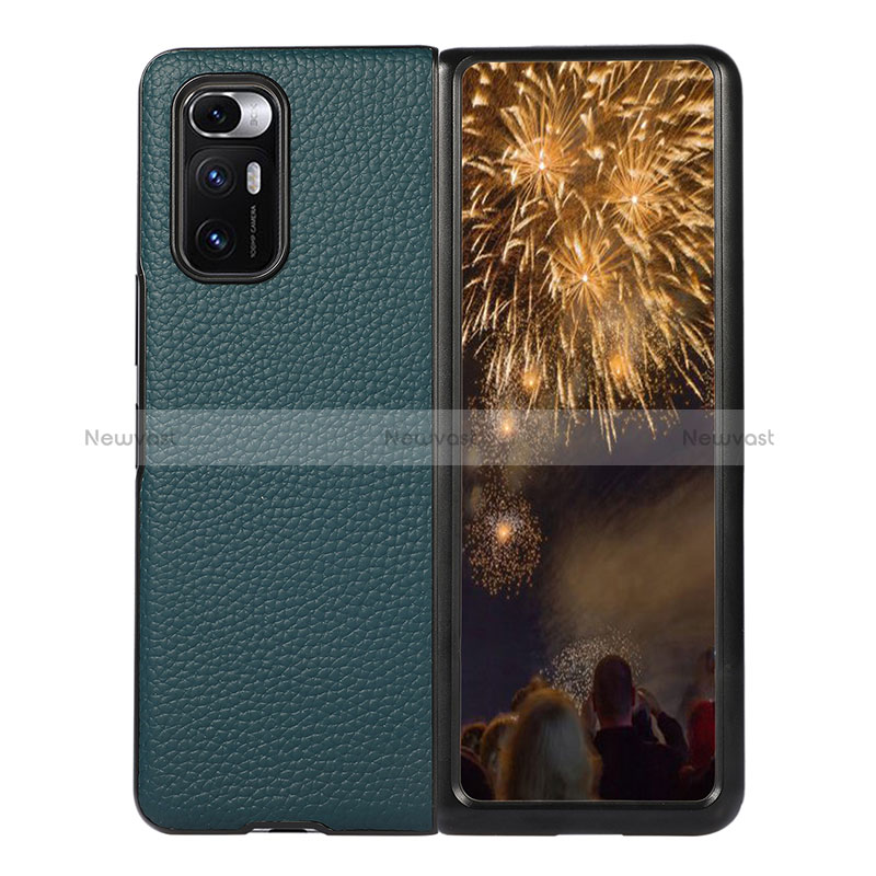 Luxury Leather Matte Finish and Plastic Back Cover Case S08 for Xiaomi Mix Fold 5G