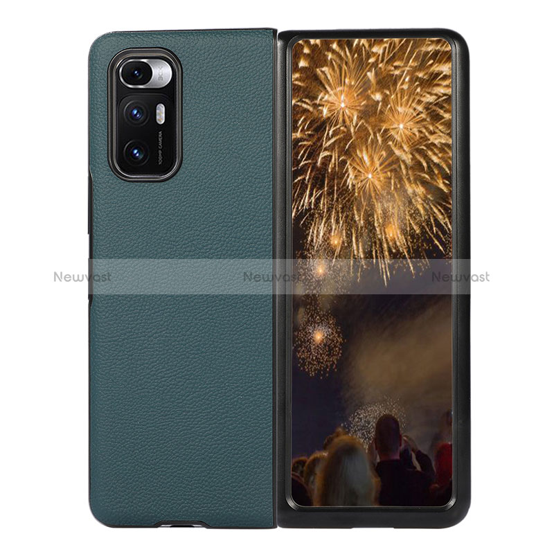 Luxury Leather Matte Finish and Plastic Back Cover Case S10 for Xiaomi Mix Fold 5G