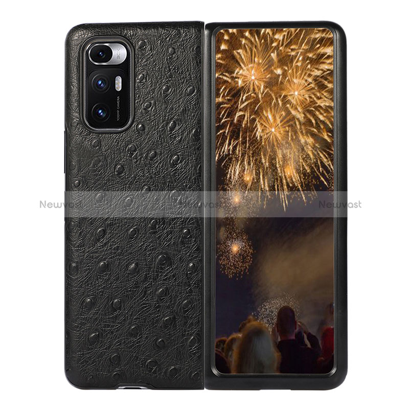 Luxury Leather Matte Finish and Plastic Back Cover Case S11 for Xiaomi Mix Fold 5G