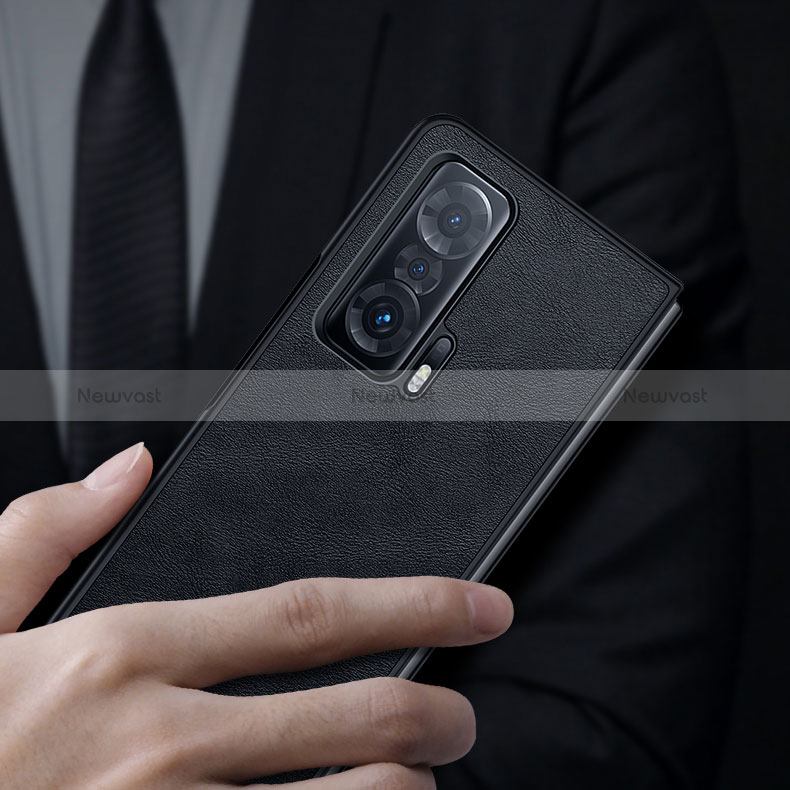 Luxury Leather Matte Finish and Plastic Back Cover Case SD2 for Huawei Honor Magic Vs 5G