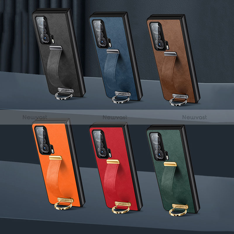 Luxury Leather Matte Finish and Plastic Back Cover Case SD3 for Huawei Honor Magic Vs Ultimate 5G