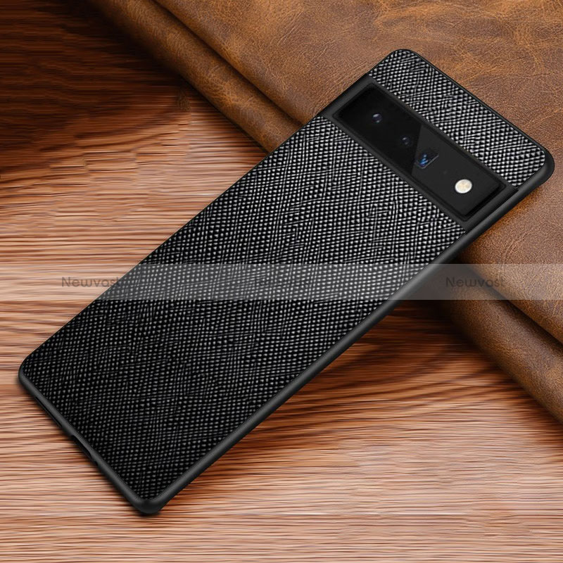 Luxury Leather Matte Finish and Plastic Back Cover Case TB1 for Google Pixel 6 Pro 5G