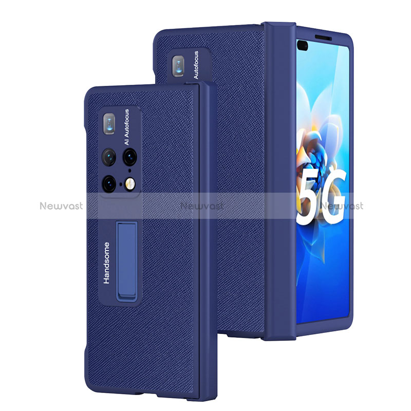 Luxury Leather Matte Finish and Plastic Back Cover Case ZL13 for Huawei Mate X2