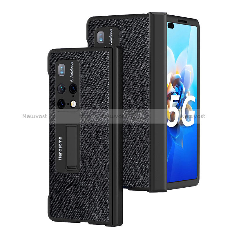 Luxury Leather Matte Finish and Plastic Back Cover Case ZL13 for Huawei Mate X2