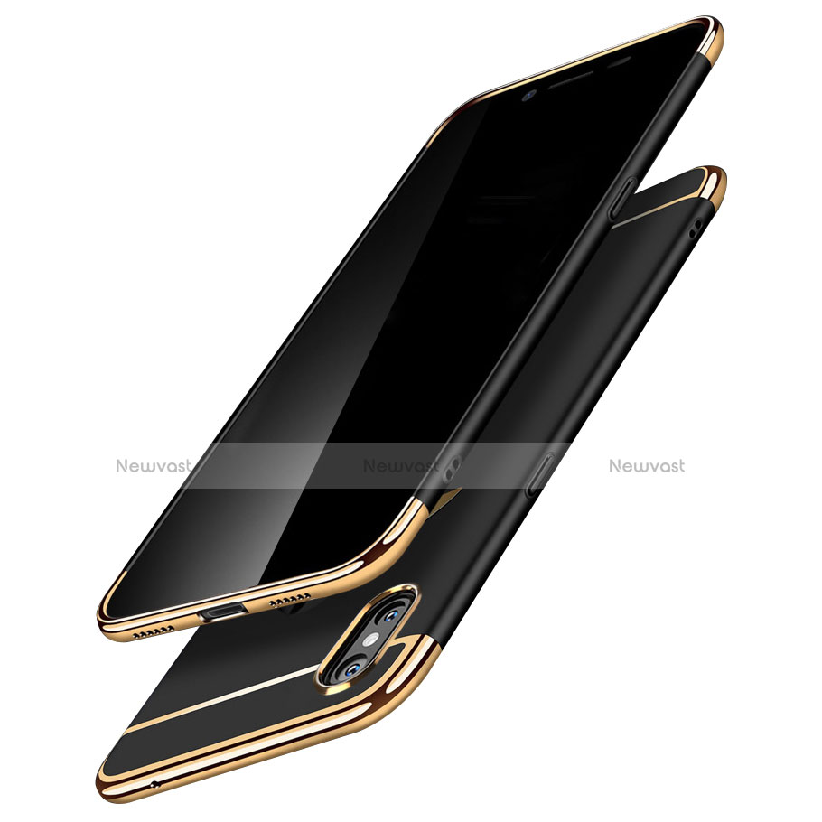 Luxury Metal Frame and Plastic Back Case C01 for Apple iPhone Xs Max Black