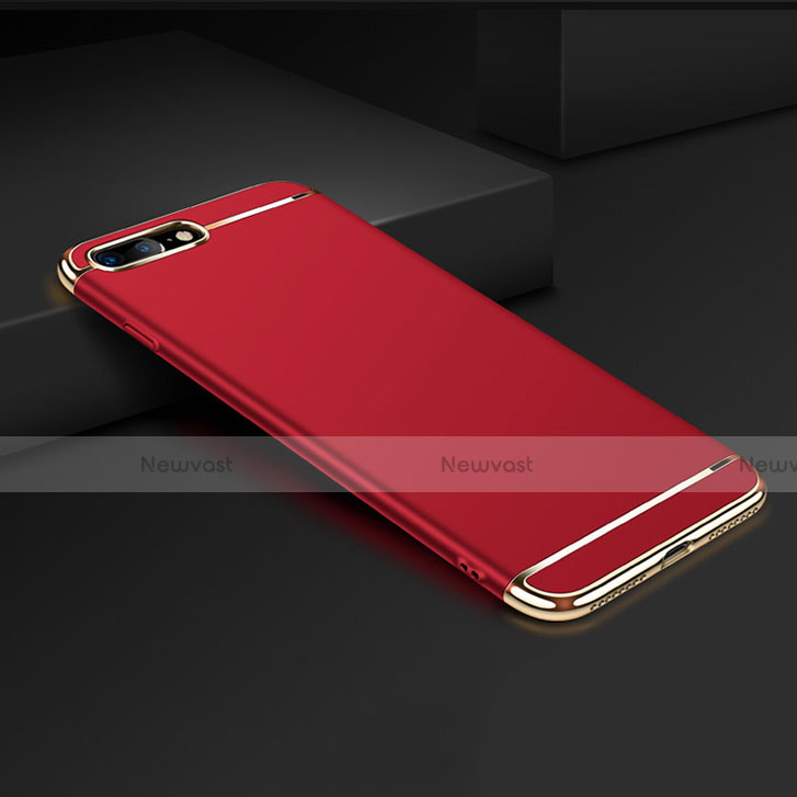 Luxury Metal Frame and Plastic Back Case F01 for Apple iPhone 7 Plus Red