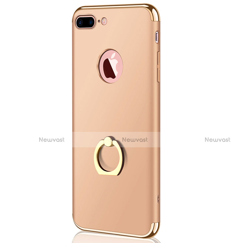 Luxury Metal Frame and Plastic Back Case F04 for Apple iPhone 7 Plus Gold