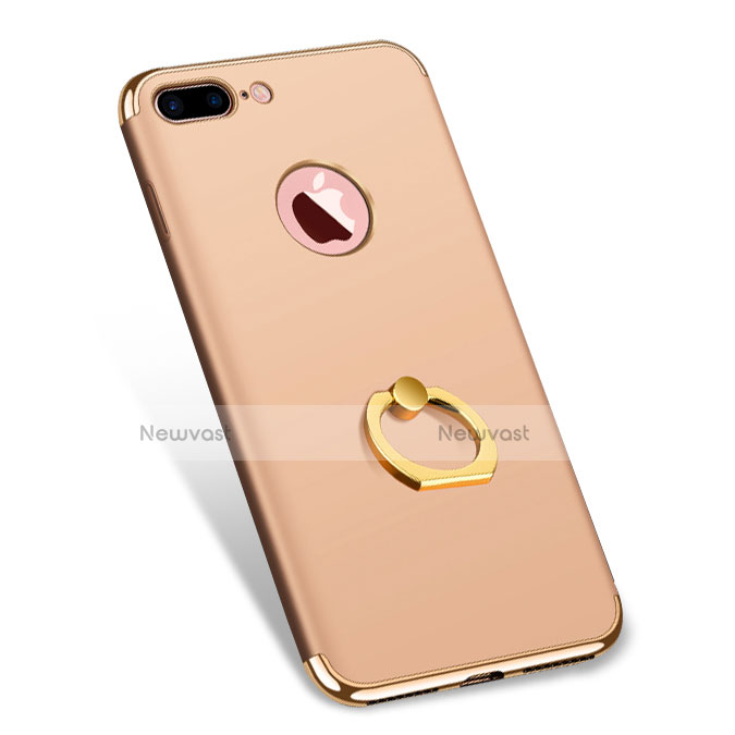 Luxury Metal Frame and Plastic Back Case F04 for Apple iPhone 7 Plus Gold