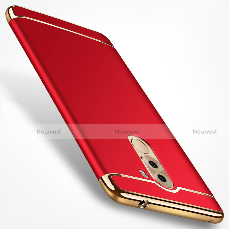 Luxury Metal Frame and Plastic Back Case for Huawei Honor 6A Red