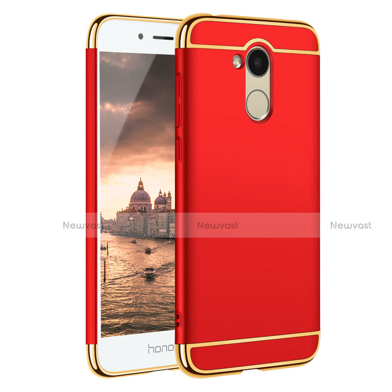 Luxury Metal Frame and Plastic Back Case for Huawei Honor 6A Red