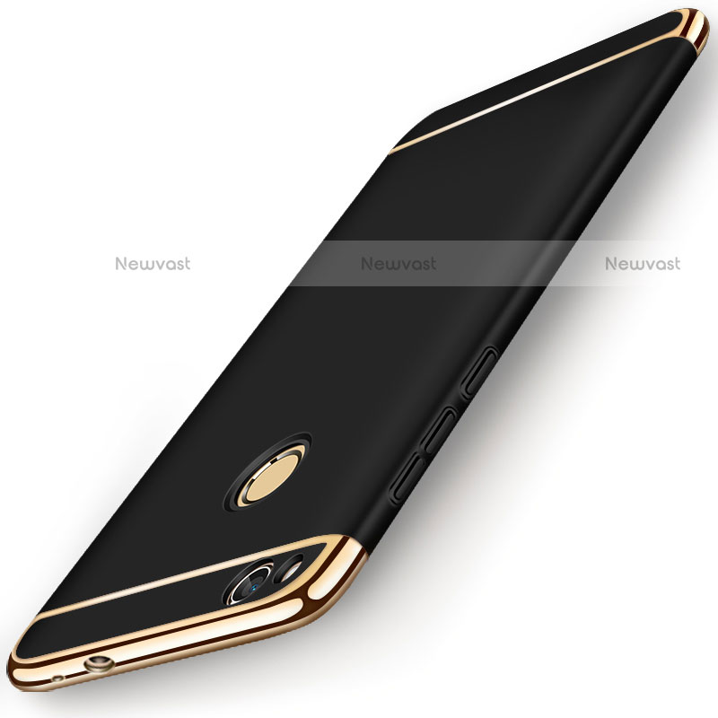 Luxury Metal Frame and Plastic Back Case for Huawei Honor 8 Lite Black