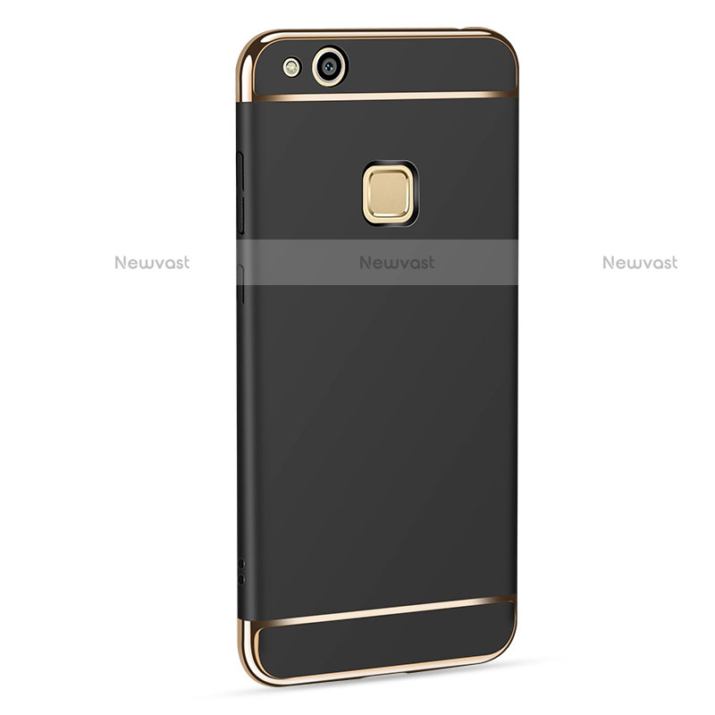 Luxury Metal Frame and Plastic Back Case for Huawei Honor 8 Lite Black