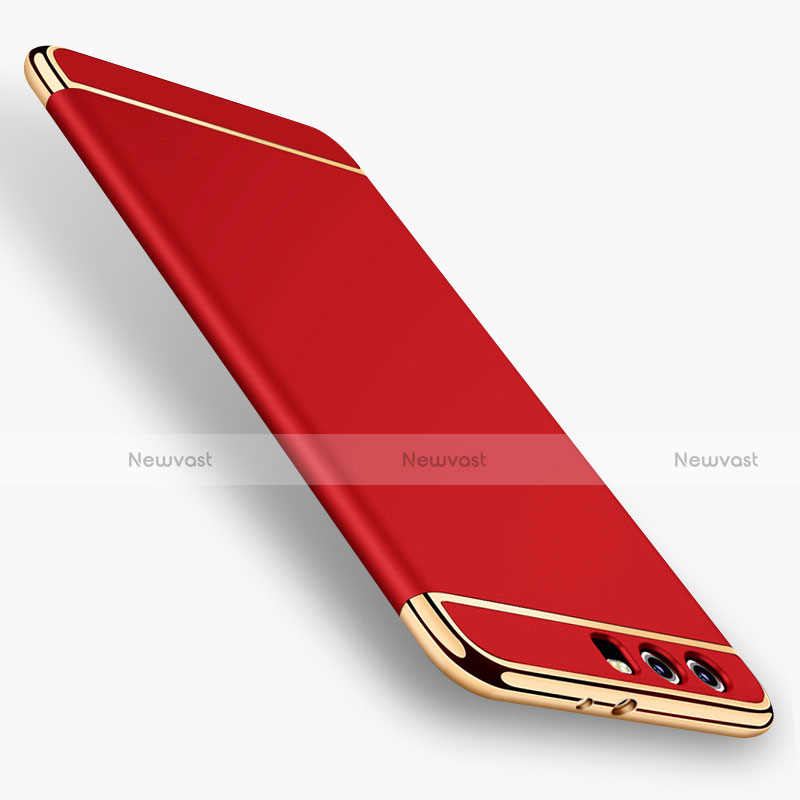 Luxury Metal Frame and Plastic Back Case for Huawei Honor 9 Premium Red