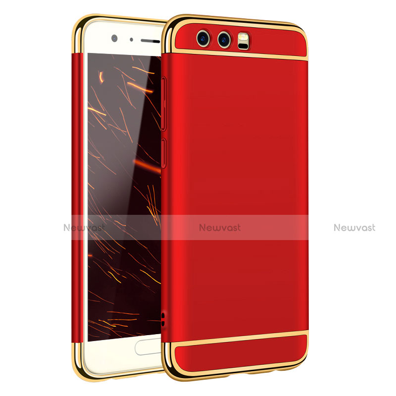 Luxury Metal Frame and Plastic Back Case for Huawei Honor 9 Premium Red