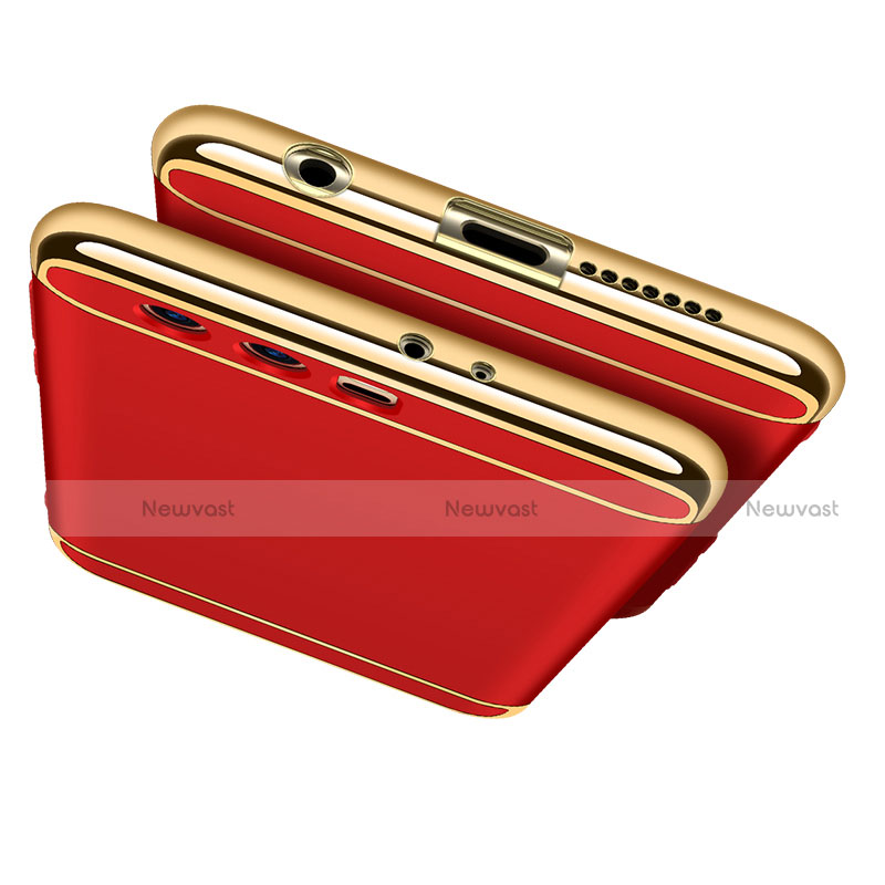 Luxury Metal Frame and Plastic Back Case for Huawei Honor 9 Premium Red