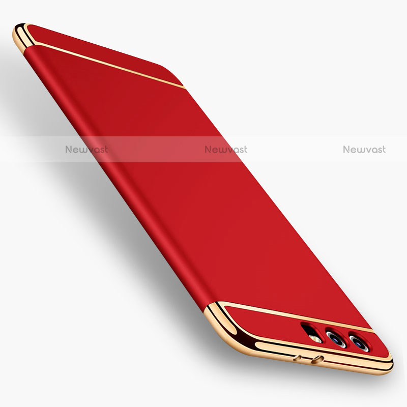 Luxury Metal Frame and Plastic Back Case for Huawei Honor 9 Red