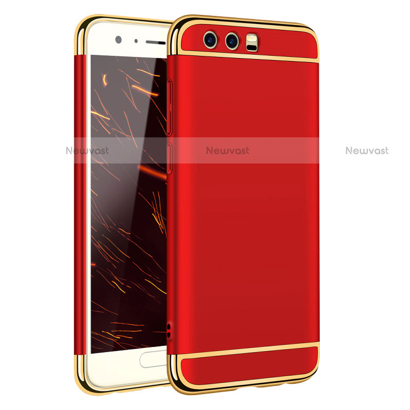 Luxury Metal Frame and Plastic Back Case for Huawei Honor 9 Red