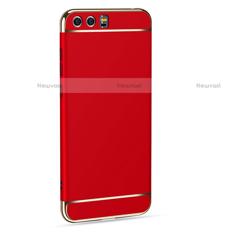 Luxury Metal Frame and Plastic Back Case for Huawei Honor 9 Red