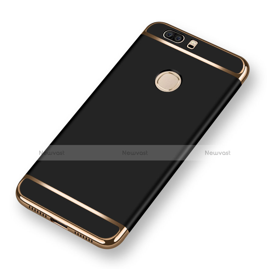 Luxury Metal Frame and Plastic Back Case for Huawei Honor V8 Black