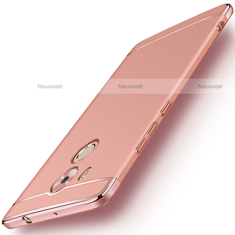 Luxury Metal Frame and Plastic Back Case for Huawei Mate 8 Rose Gold