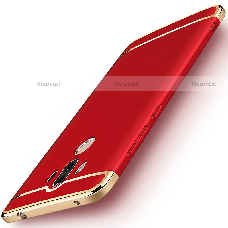 Luxury Metal Frame and Plastic Back Case for Huawei Mate 9 Red