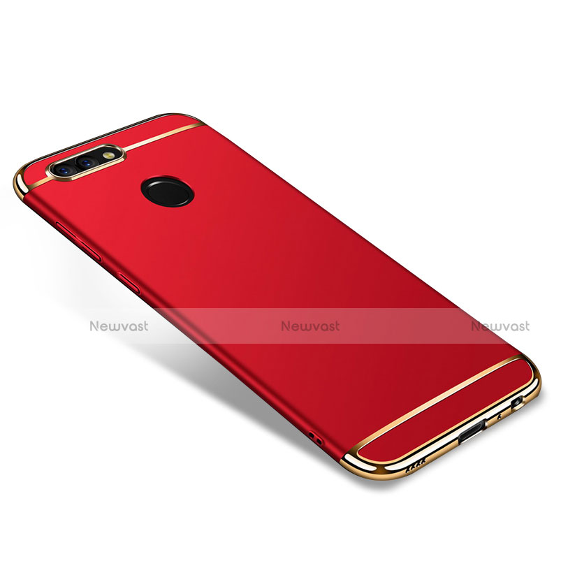 Luxury Metal Frame and Plastic Back Case for Huawei Nova 2 Plus Red