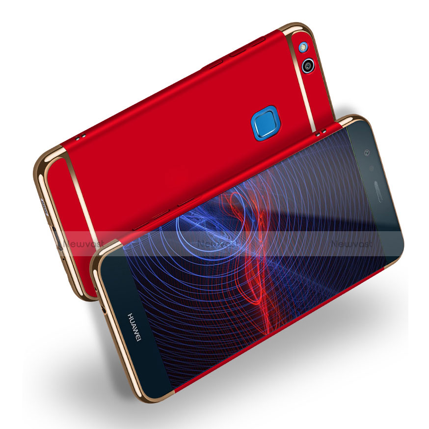 Luxury Metal Frame and Plastic Back Case for Huawei Nova Lite Red