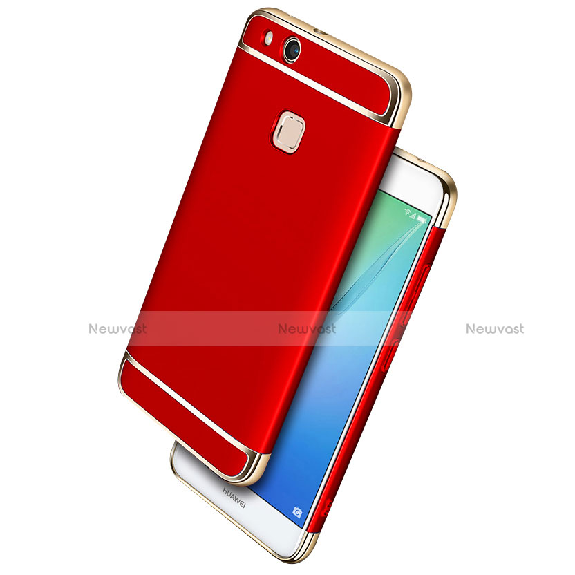 Luxury Metal Frame and Plastic Back Case for Huawei Nova Lite Red