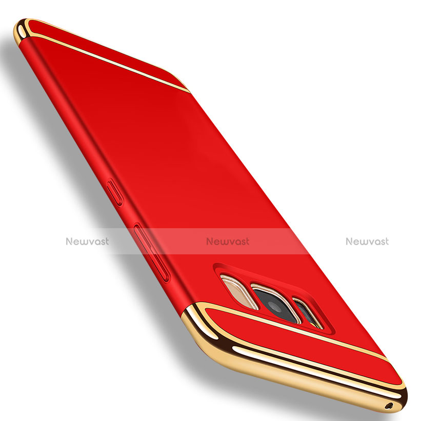 Luxury Metal Frame and Plastic Back Case for Samsung Galaxy S8 Plus Red