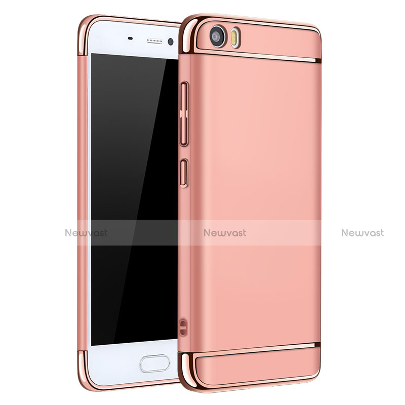 Luxury Metal Frame and Plastic Back Case for Xiaomi Mi 5 Rose Gold