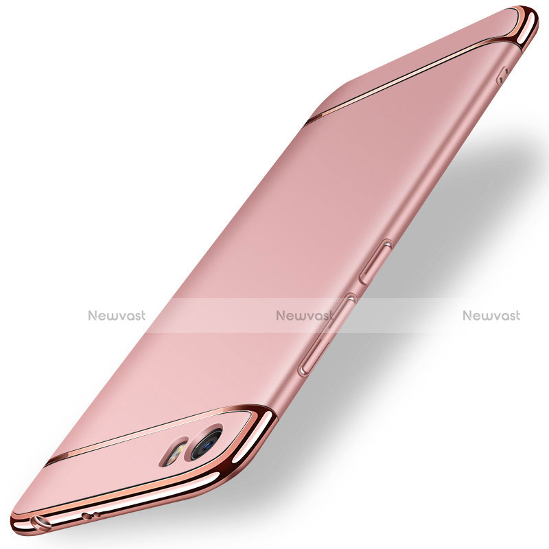 Luxury Metal Frame and Plastic Back Case for Xiaomi Mi 5 Rose Gold