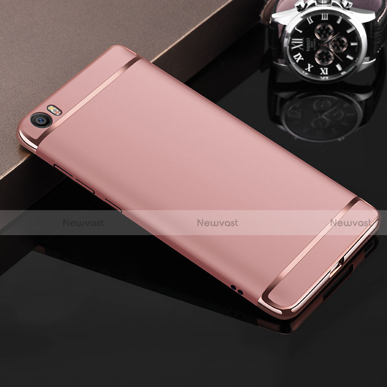 Luxury Metal Frame and Plastic Back Case for Xiaomi Mi 5 Rose Gold