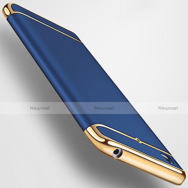 Luxury Metal Frame and Plastic Back Case for Xiaomi Mi 5S 4G Blue