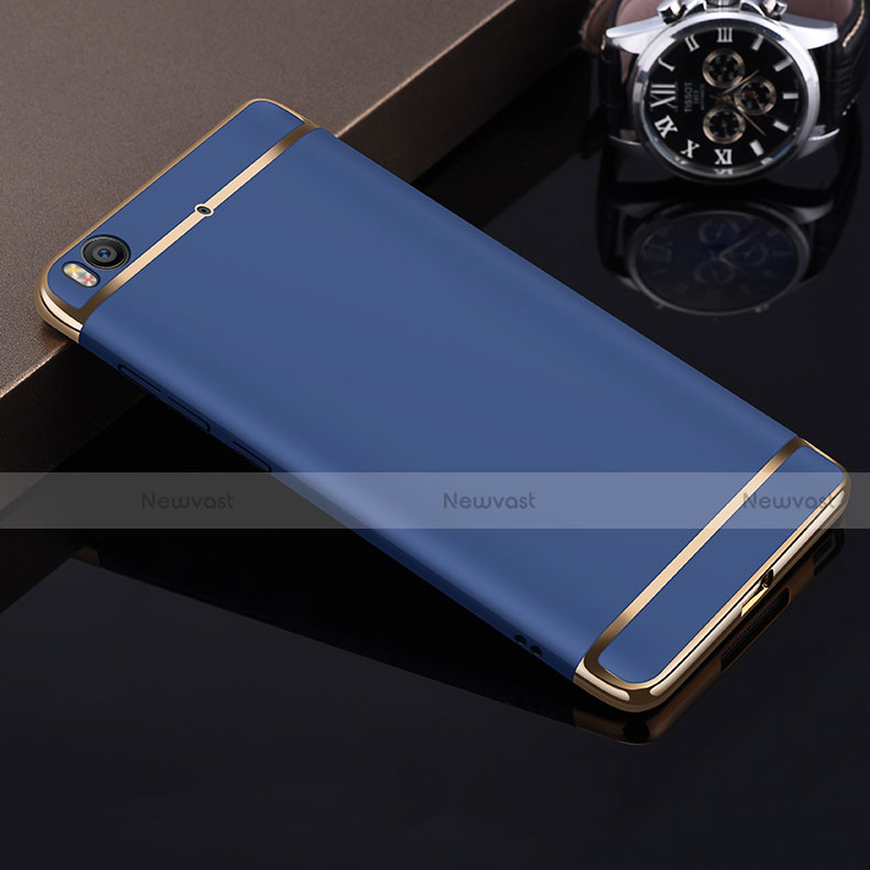 Luxury Metal Frame and Plastic Back Case for Xiaomi Mi 5S 4G Blue