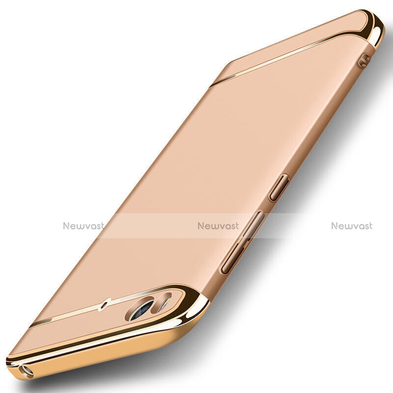 Luxury Metal Frame and Plastic Back Case for Xiaomi Mi 5S 4G Gold