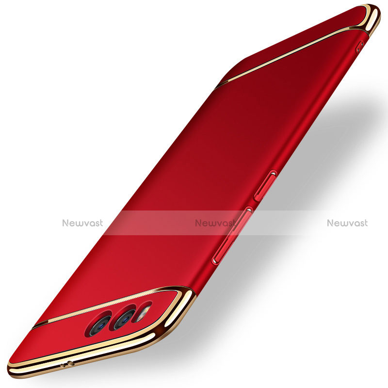 Luxury Metal Frame and Plastic Back Case for Xiaomi Mi 6 Red