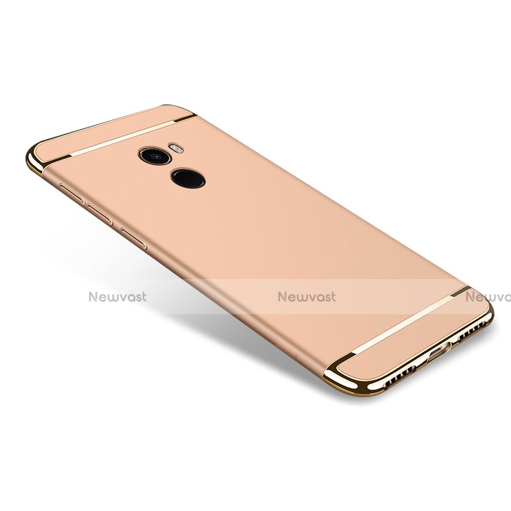 Luxury Metal Frame and Plastic Back Case for Xiaomi Mi Mix Evo Gold