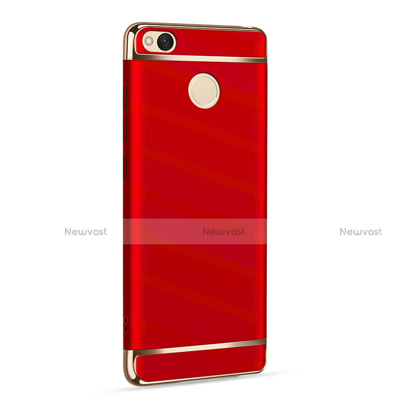 Luxury Metal Frame and Plastic Back Case for Xiaomi Redmi 4X Red