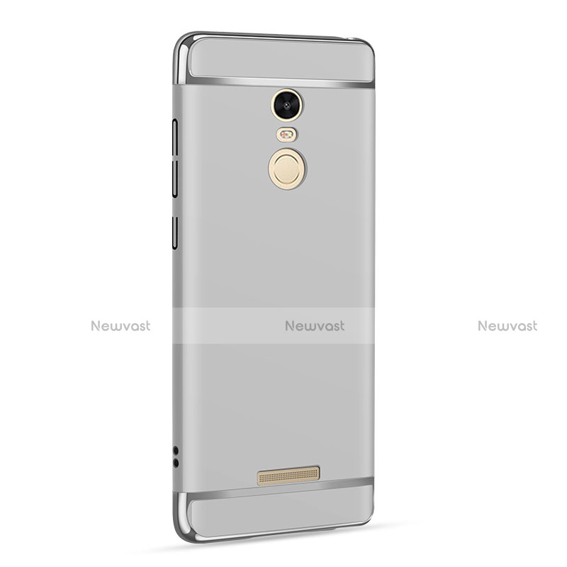 Luxury Metal Frame and Plastic Back Case for Xiaomi Redmi Note 3 Pro Silver