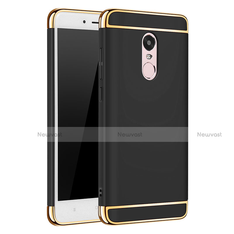 Luxury Metal Frame and Plastic Back Case for Xiaomi Redmi Note 4 Standard Edition Black