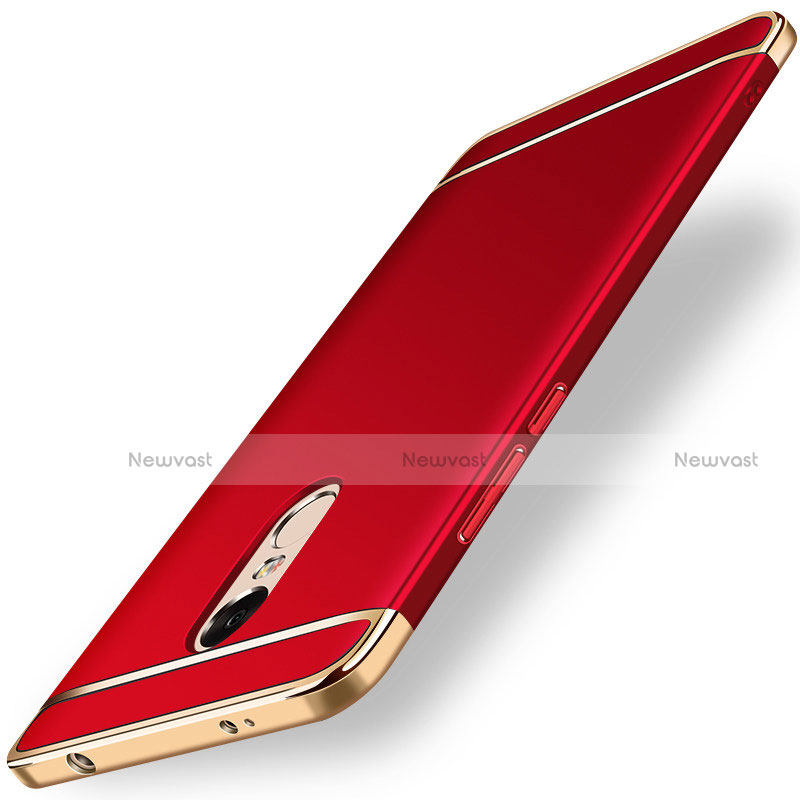 Luxury Metal Frame and Plastic Back Case for Xiaomi Redmi Note 4 Standard Edition Red