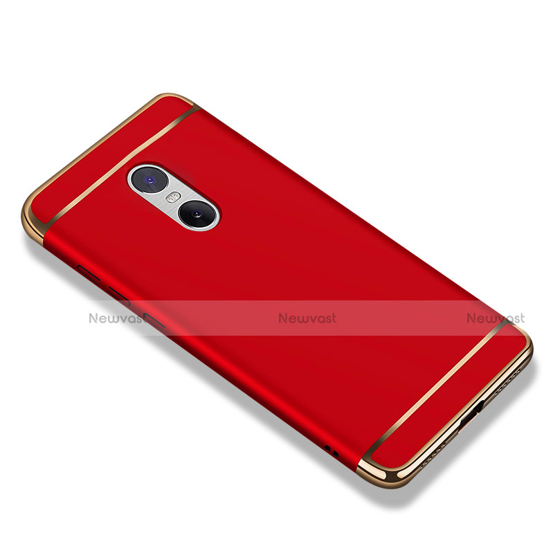 Luxury Metal Frame and Plastic Back Case for Xiaomi Redmi Note 4 Standard Edition Red