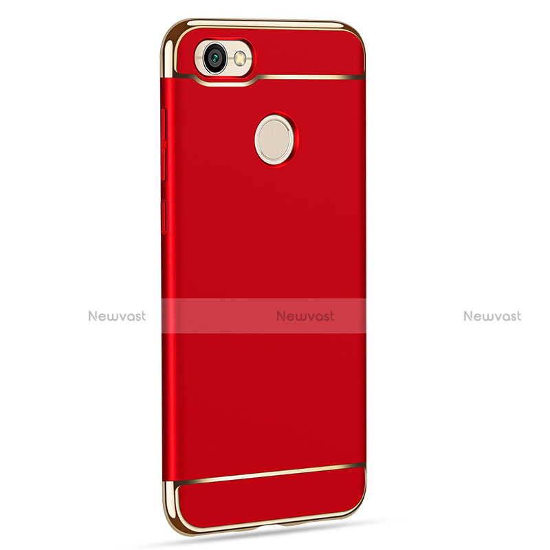 Luxury Metal Frame and Plastic Back Case for Xiaomi Redmi Note 5A High Edition Red