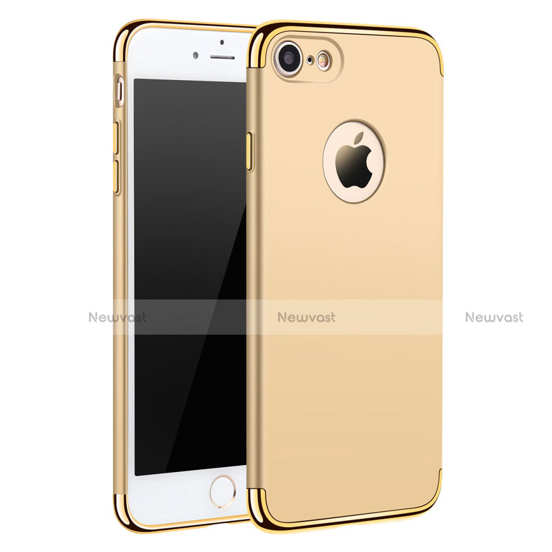 Luxury Metal Frame and Plastic Back Case M01 for Apple iPhone 8 Gold