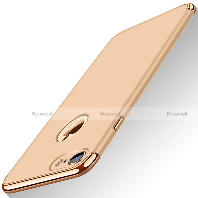 Luxury Metal Frame and Plastic Back Case M01 for Apple iPhone 8 Gold