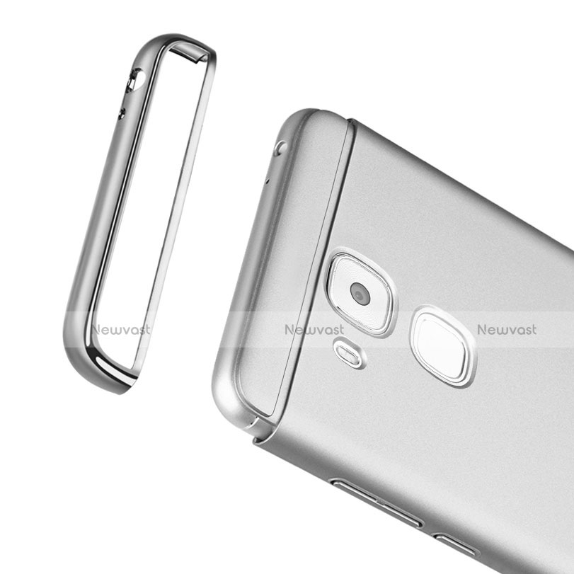 Luxury Metal Frame and Plastic Back Case M01 for Huawei G9 Plus Silver